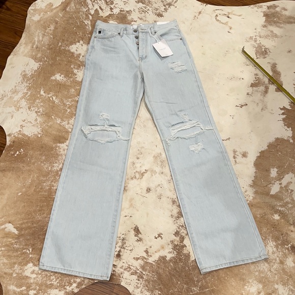 KanCan Denim - KanCan Button Fly Estilo Wide Leg Jeans